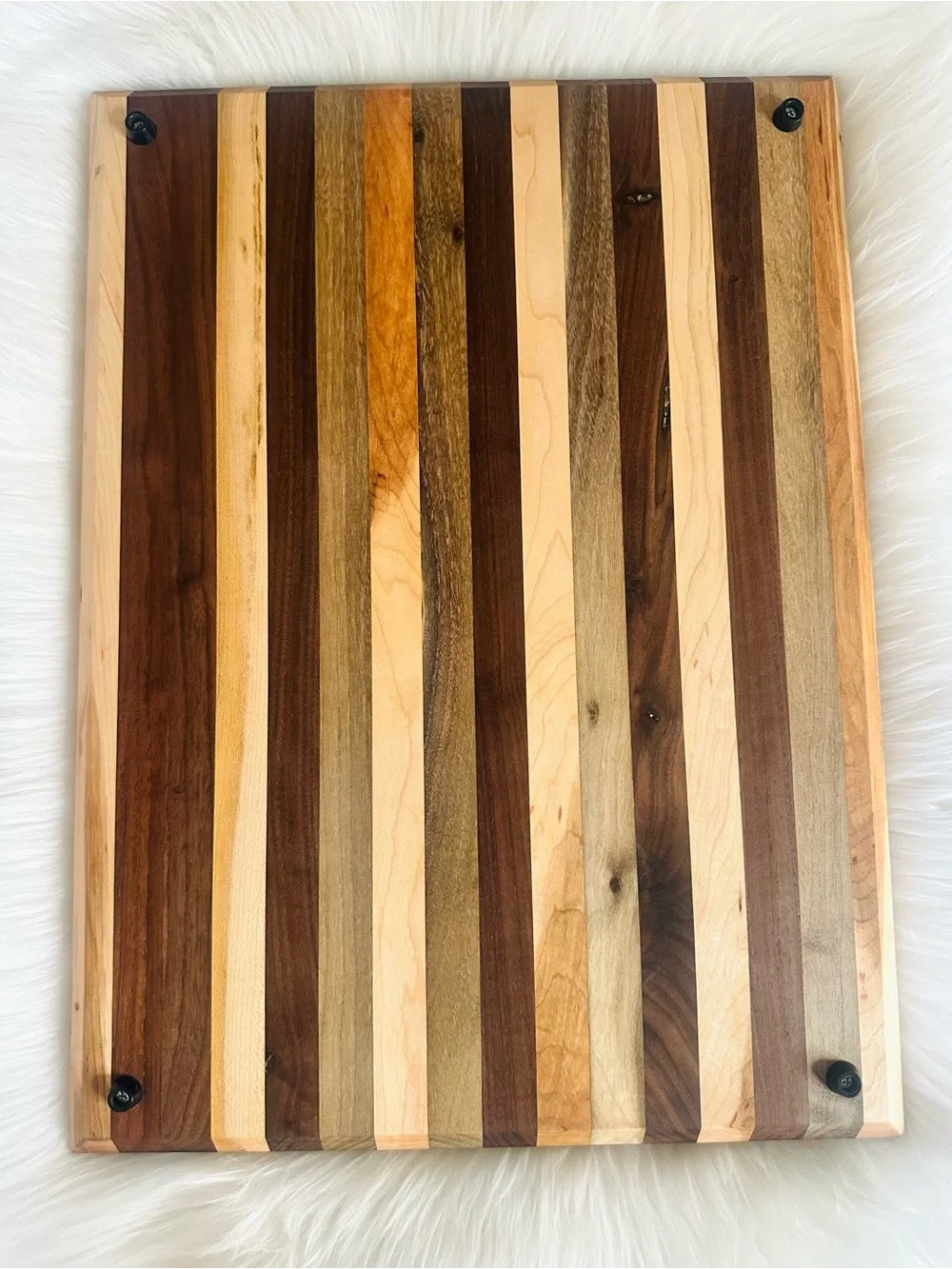 Black Walnut & Maple Wood Cutting Board-Handmade